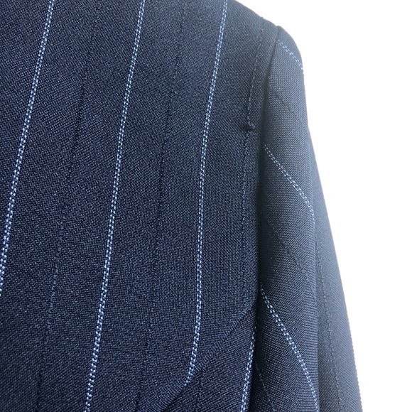 Sag Harbor Blue stripes career jacket size 8 - Picture 4 of 5